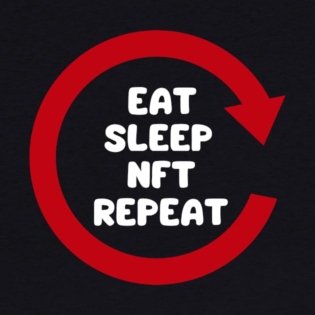 eat sleep nft repeat by WordsGames